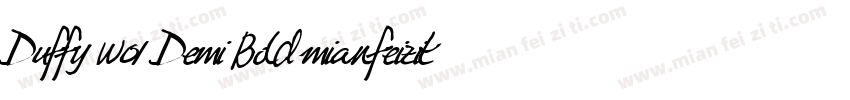 Duffy W01 Demi Bold mianfeiziticom字体转换